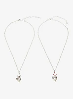 Forever & Always Sword Heart Best Friend Necklace Set