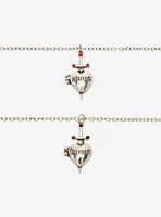 Forever & Always Sword Heart Best Friend Necklace Set