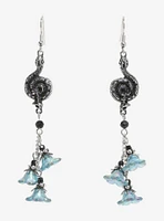 Thorn & Fable Serpent Flower Drop Earrings