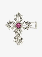 Thorn & Fable Ornate Cross Gem Claw Hair Clip