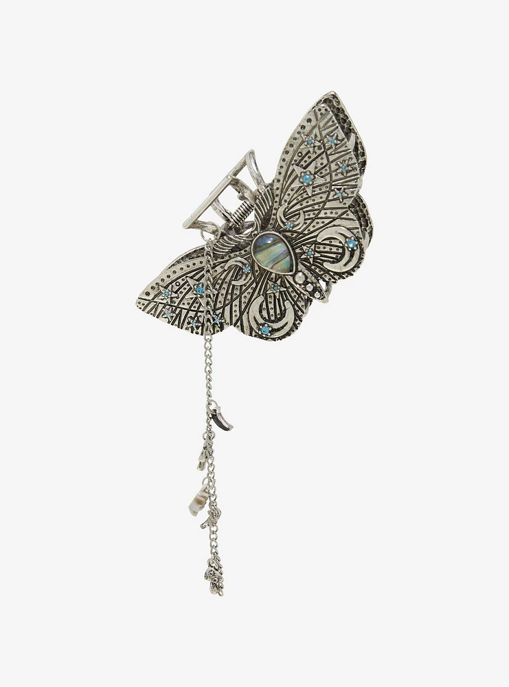 Thorn & Fable Moth Dangle Claw Hair Clip