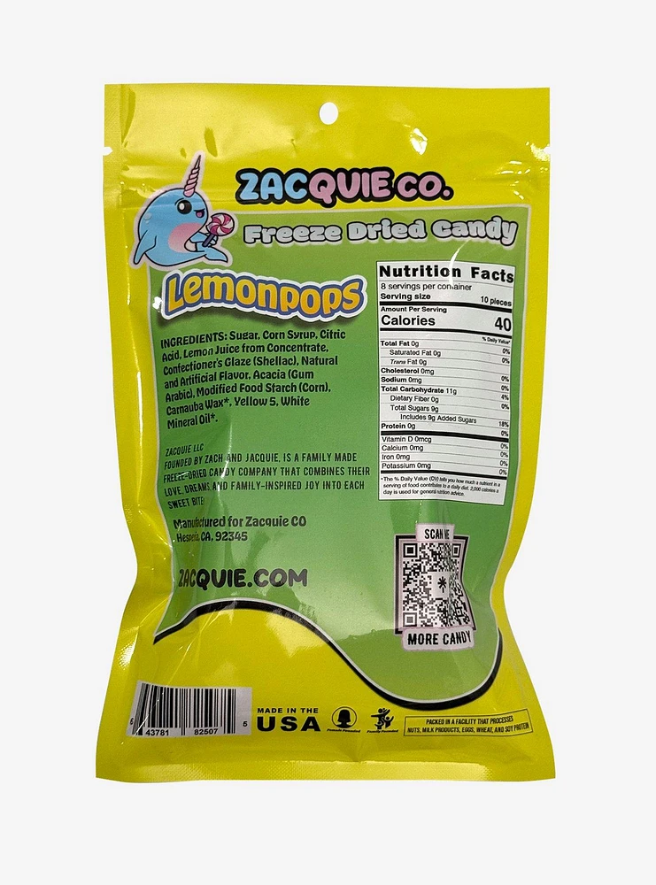 Zacquie's Lemonpops Freeze Dried Candy