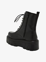 Koi Black Stomper Platform Combat Boots