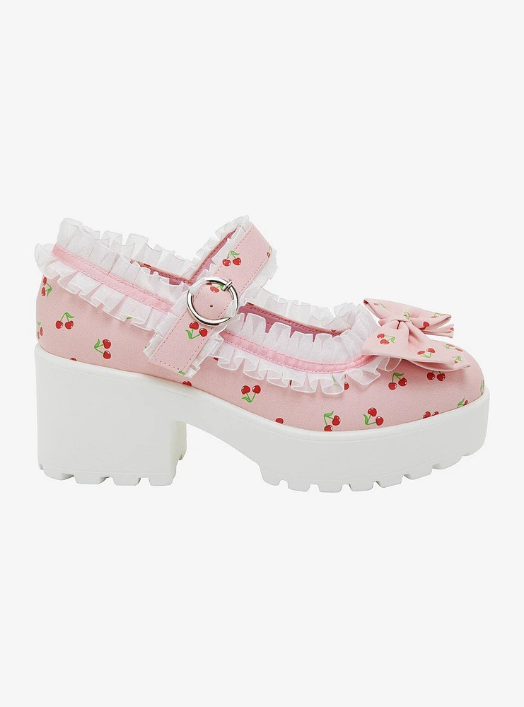 Koi Pink Tira Cherry Mary Janes