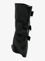 Yoki Black Buckle Erlinda Boots