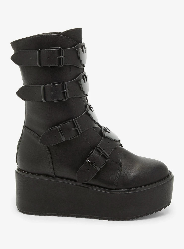 Strange Cvlt Black Bat Dominion Platform Boots