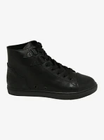 Strange Cvlt Black Chelsea Hi-Top Sneakers