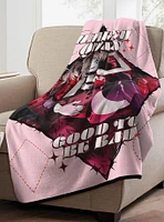 DC Comics Harley Quinn Good To Be Bad Micro Raschel Throw