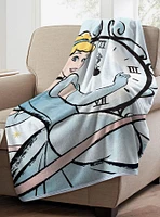 Disney Cinderella On Time Micro Raschel Throw