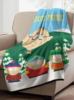 South Park Bus Stop Micro Raschel Throw