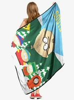 South Park Bus Stop Micro Raschel Throw
