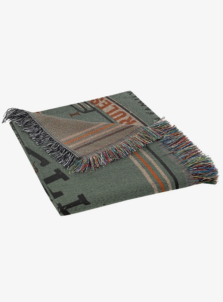 Yellowstone Property of the Dutton Family Tapestry Throw