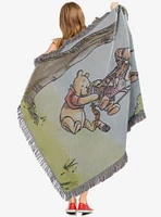 Disney Winnie the Pooh Having Fun Tapestry Throw