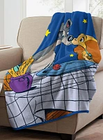 Disney Lady and the Tramp Dinner For Two Micro Raschel Throw