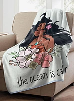 Disney Moana Ocean Calling Micro Raschel Throw