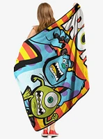 Disney Pixar Monsters Inc. Heading Out Micro Raschel Throw