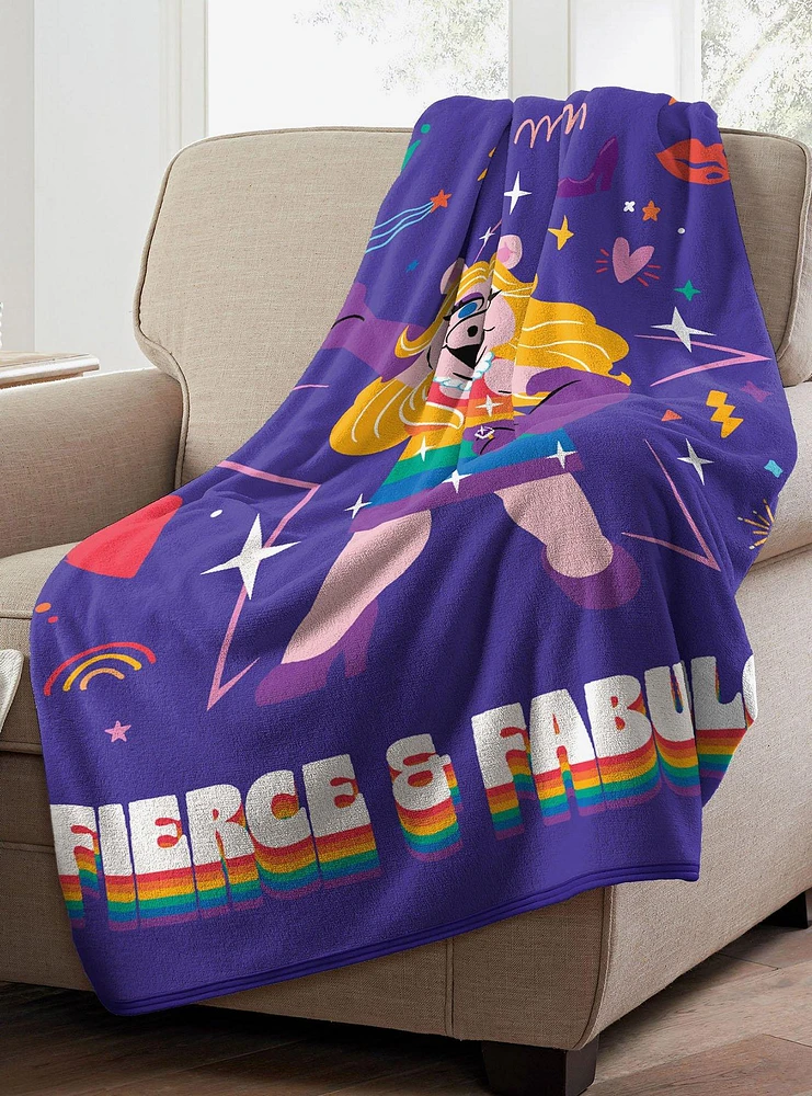 Muppets Fierce And Fab Micro Raschel Throw