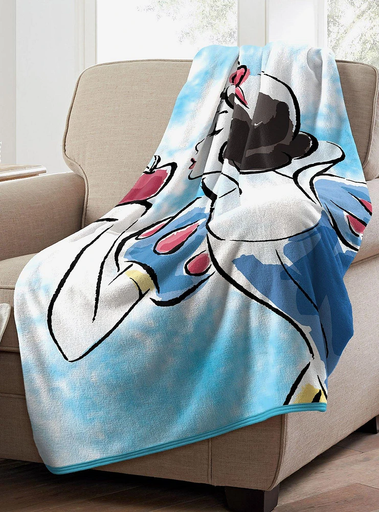 Disney Snow White Red Apple Micro Raschel Throw