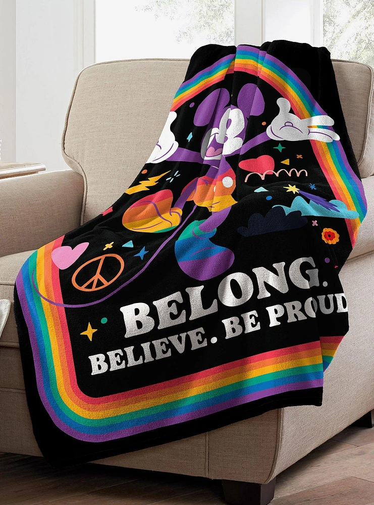 Disney Mickey Mouse Belong Micro Raschel Throw