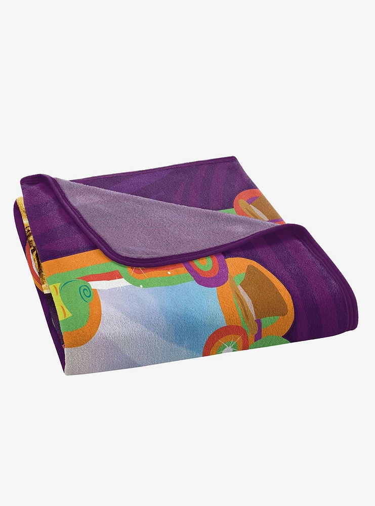 Willy Wonka Wonderful Wonka Micro Raschel Throw