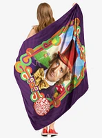 Willy Wonka Wonderful Wonka Micro Raschel Throw