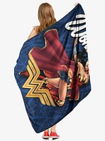 DC Comics Wonder Woman Believe In Wonder Micro Raschel Throw