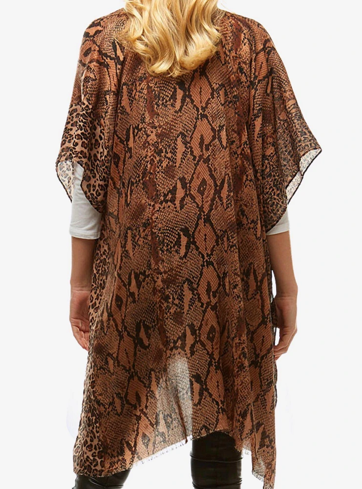 Snake Print Kimono