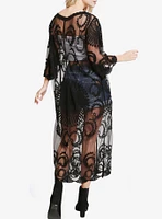 Black Lace Boho Kimono