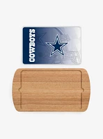 NFL Dallas Cowboys Football Field Glass Top Cutting Board