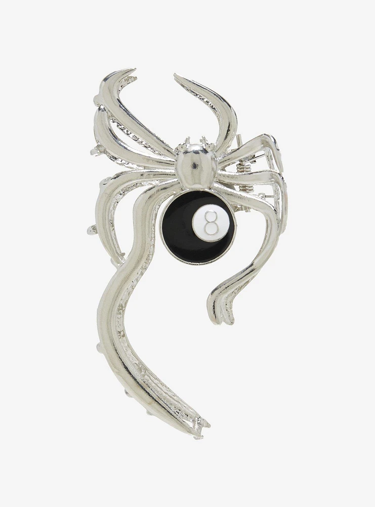 Spider 8 Ball Claw Hair Clip