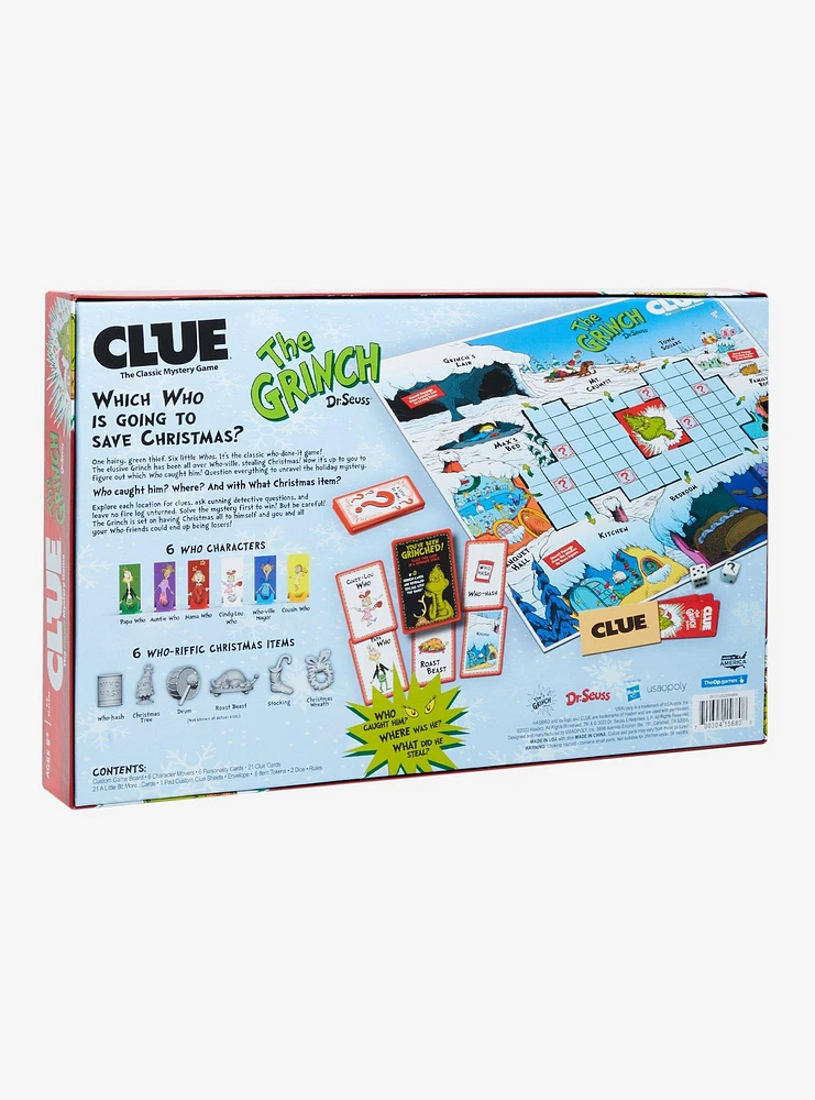 Clue: Dr. Seuss How The Grinch Stole Christmas Board Game