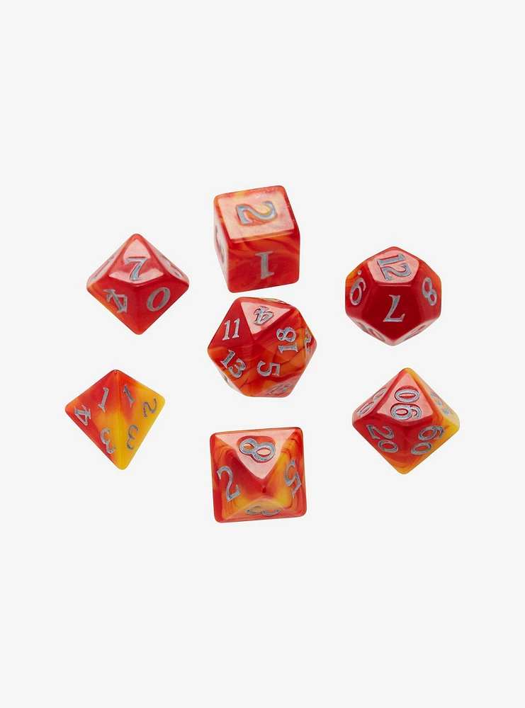 Baron Smelly Bones Fireball Char Scented Polyhedral Dice Set