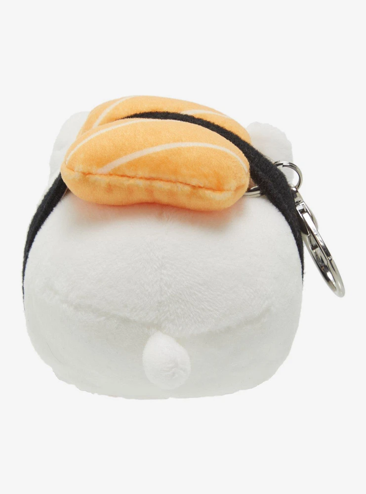 Tasty Peach Meowchi Salmon Sushi Cat Plush Key Chain