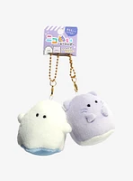 Nikomei Ghost Buddies Magnetic Plush Key Chain Set