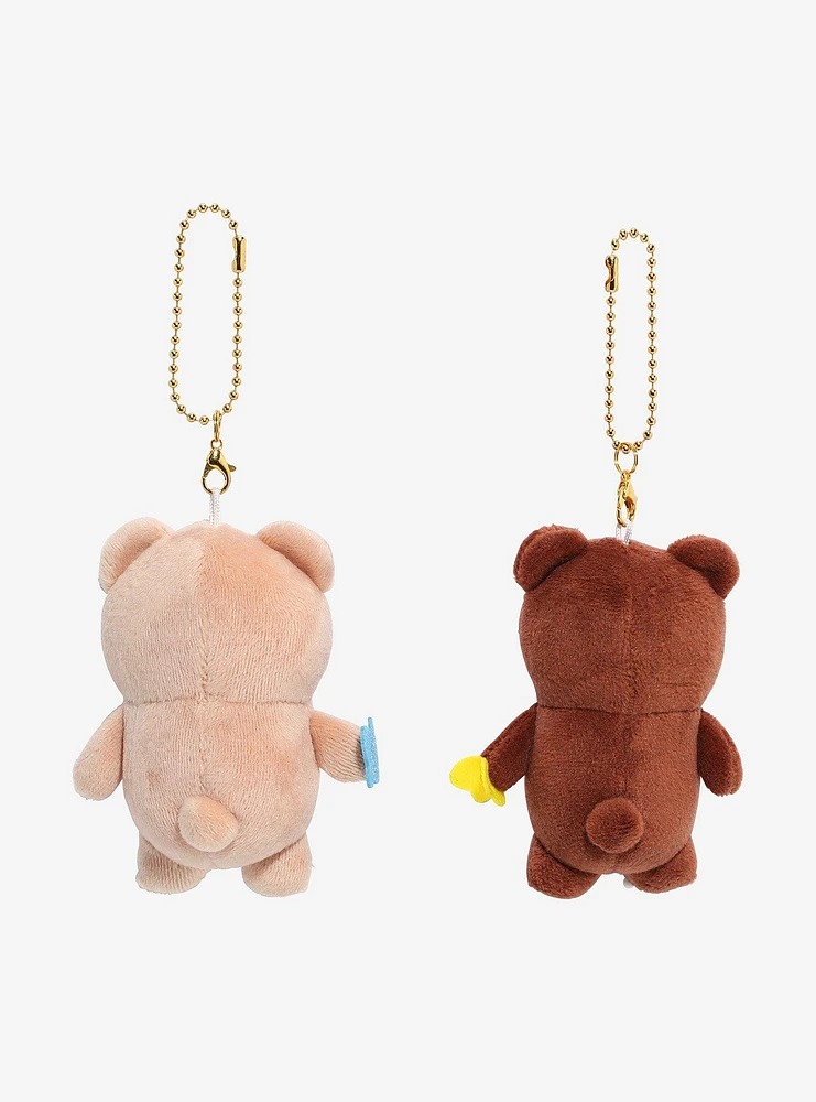 Nikomei Bear Buddies Magnetic Plush Key Chain Set