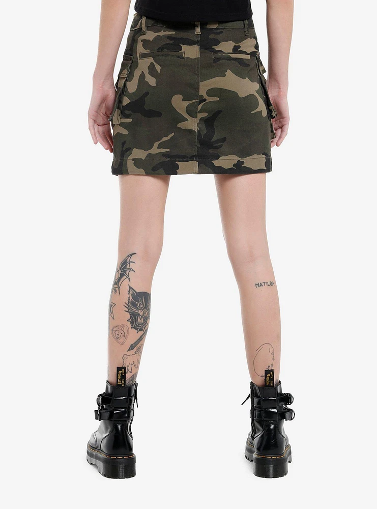 Camouflage Cargo Skirt