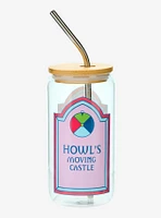 Studio Ghibli® Howl's Moving Castle Calcifer Stained Glass Portrait Glass Tumbler with Straw - BoxLunch Exclusive