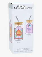 Studio Ghibli® Howl's Moving Castle Calcifer Stained Glass Portrait Glass Tumbler with Straw - BoxLunch Exclusive