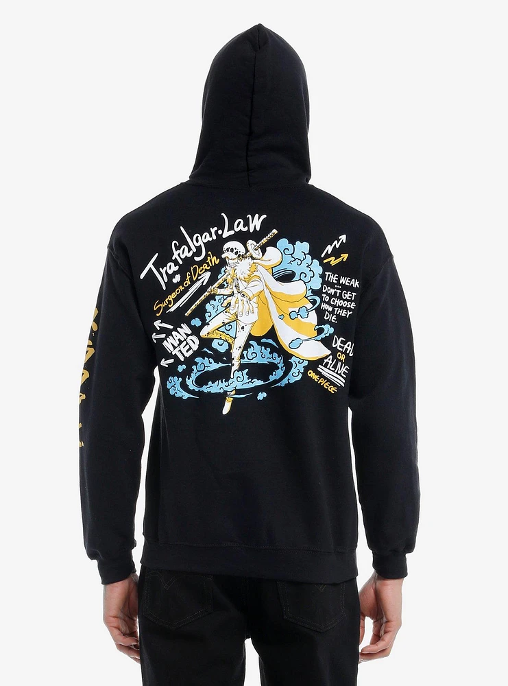 One Piece Trafalgar Law Doodle Hoodie