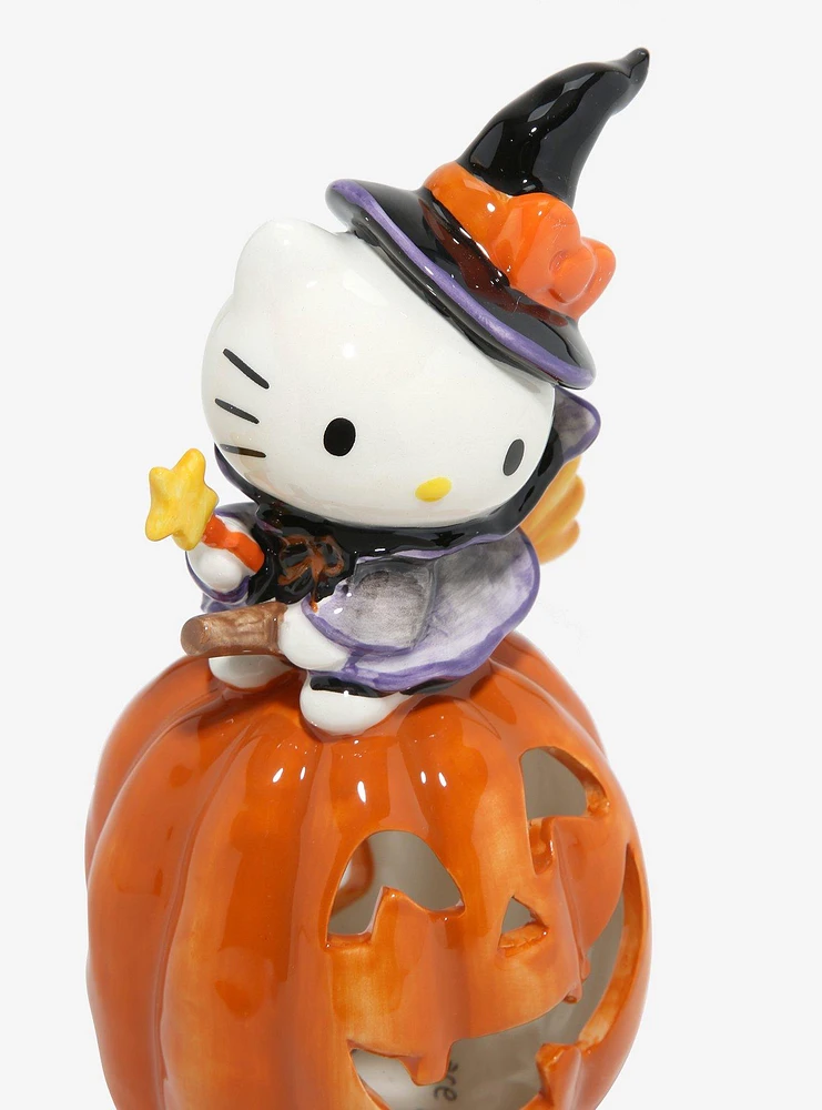 Hello Kitty Witch Pumpkin Tealight Holder