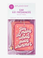 You Make the Whole Place Shimmer Air Freshener Set