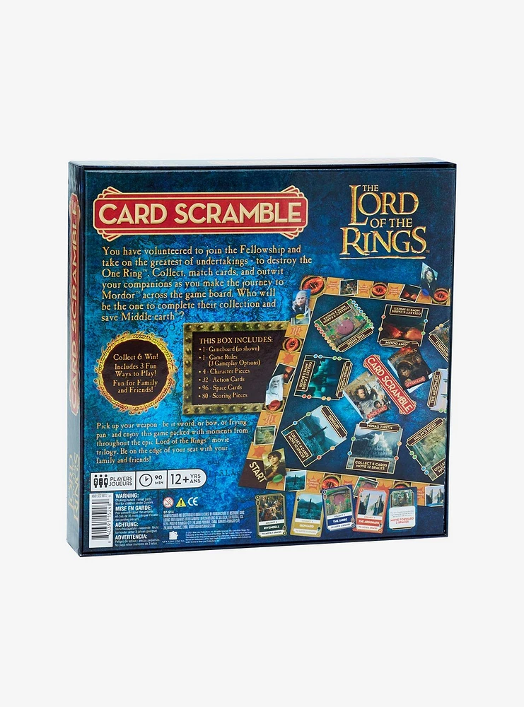 The Lord Of The Rings Card Scramble Board Game