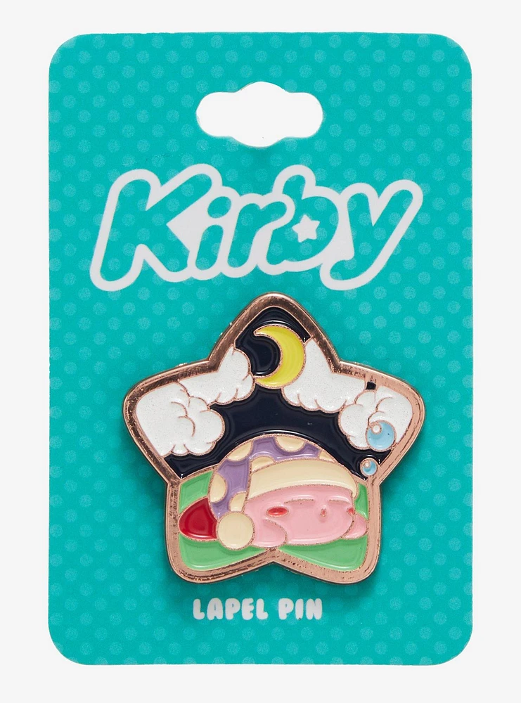 Kirby Sleeping Star Enamel Pin