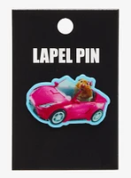 Hamster Pink Car Enamel Pin