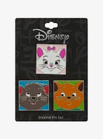 Disney The Aristocats Trio Square Enamel Pin Set