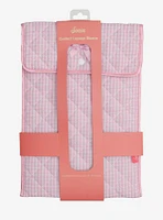 Sonix Pink Gingham Quilted Laptop Sleeve