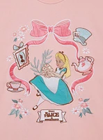 Our Universe Disney Alice Wonderland Icons Pink Crewneck
