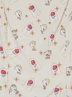 Disney Beauty and the Beast Chip & Roses Allover Print Women's Plus Crop Top - BoxLunch Exclusive