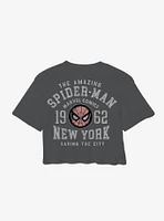 Marvel Spider-Man Logo Double-Sided Girls Skimmer T-Shirt