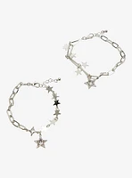 Cosmic Aura Star Rhinestone Best Friend Bracelet Set